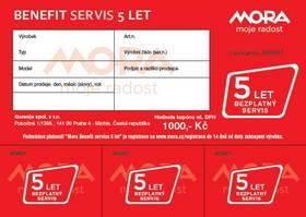 Mora Benefit – 5let bezplatný servis