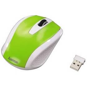 Myš Hama AM 7200 (86535) bílá/zelená (rozbalené zboží 4486000558)