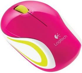 Myš Logitech Wireless Mouse M187 (910-003660) růžová