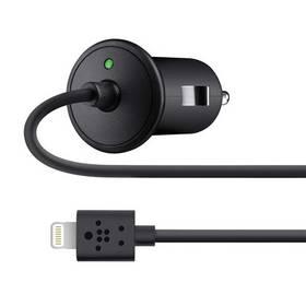 Nabíječka Belkin 12-24C/5V 2,1A Lightning pro Apple iPhone/iPad (F8J075btBLK) černá