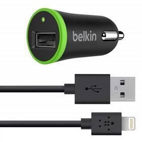 Nabíječka do auta Belkin Micro USB 2.1A + Lightning kabel (F8J078bt04-BLK) černá/zelená