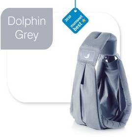 Nosička dítěte theBabaSling 2-15 kg Dolphin Grey (100% bavlna) šedá