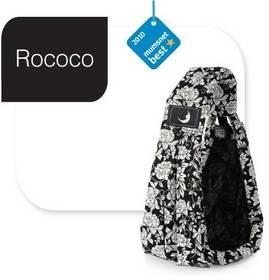 Nosička dítěte theBabaSling 2-15 kg Rococo Midnight Black (100% bavlna)