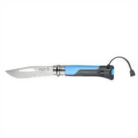 Nůž outdoorový Opinel N°8 Outdoor Blue, čepel 8,5 cm - modrý