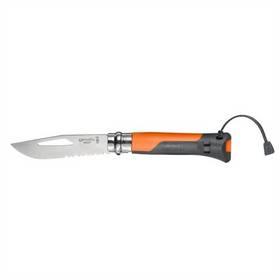 Nůž outdoorový Opinel N°8 Outdoor Orange, čepel 8,5 cm - oranžový