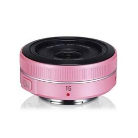 Objektiv Samsung NX 16mm F2.4 růžový