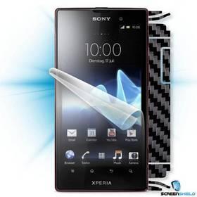 Ochranná fólie Screenshield na displej + carbon skin (černá) pro Sony Xperia Ion (LT28h) (SON-XPION-CB)