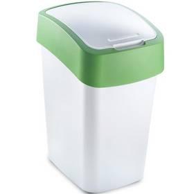 Odpadkový koš Curver Flipbin 02170-706 bílý/zelený