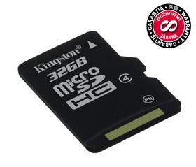 Paměťová karta Kingston MicroSDHC 32GB Class4 (SDC4/32GBSP)