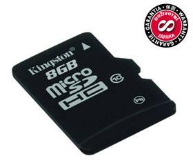 Paměťová karta Kingston MicroSDHC 8GB Class10 (SDC10/8GBSP)