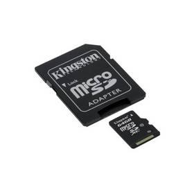 Paměťová karta Kingston MicroSDXC 64GB Class10 + adapter (SDCX10/64GB)