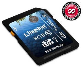 Paměťová karta Kingston SDHC Elite 8GB Class 10 UHS-I (SD10G3/8GB)