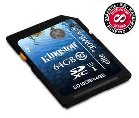 Paměťová karta Kingston SDXC Elite 64GB Class 10 UHS-I (SD10G3/64GB)