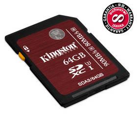 Paměťová karta Kingston SDXC Ultimate 64GB Class 10 UHS-1 U3 (SDA3/64GB)