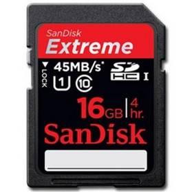 Paměťová karta Sandisk Extreme SDHC 16GB Class 10 (90978) černá