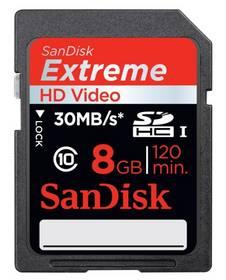 Paměťová karta Sandisk Extreme SDHC 8GB Class 10 (91054) černá
