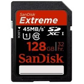 Paměťová karta Sandisk Extreme SDXC 128GB Class 10 (114779) černá