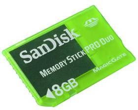 Paměťová karta Sandisk MS PRO DUO GAME 8GB (90876) zelená