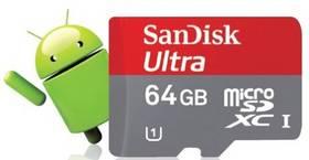 Paměťová karta Sandisk Ultra micro SDXC 64GB Class 10 + adaptér (114848)