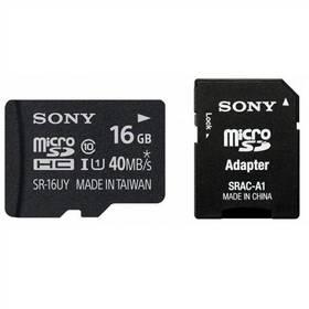 Paměťová karta Sony MicroSDHC 16GB Class 10 UHS 1 (SR16UYA) černá