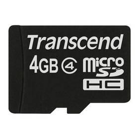 Paměťová karta Transcend MicroSDHC 4GB Class4 (TS4GUSDC4) černá