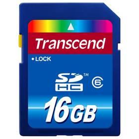 Paměťová karta Transcend SDHC 16GB Class6 (TS16GSDHC6) modrá