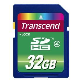 Paměťová karta Transcend SDHC 32GB Class4 (TS32GSDHC4) modrá