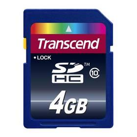 Paměťová karta Transcend SDHC 4GB Class10 (TS4GSDHC10) modrá