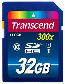 Paměťová karta Transcend SDHC Premium 32GB Class10 UHS-I (TS32GSDU1)
