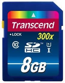Paměťová karta Transcend SDHC Premium 8GB Class10 UHS-I (TS8GSDU1)