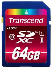 Paměťová karta Transcend SDHC Ultimate 64GB Class10 UHS-I (TS64GSDXC10U1)