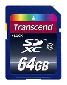 Paměťová karta Transcend SDXC 64GB Class10 (TS64GSDXC10) modrá