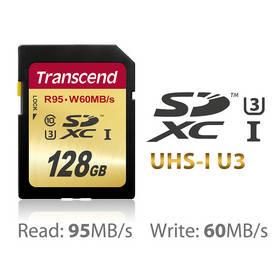Paměťová karta Transcend SDXC Ultimate 128GB Class 10 UHS-1 U3 (TS128GSDU3)