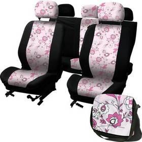 Potahy sedadel Carpoint na celé vozidlo - LadyLine Pink Flower