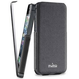 Pouzdro na mobil Puro Flipper Ultra Slim pro Apple iPhone 5 (IPC5FLIPBLK) černé (rozbalené zboží 8414002285)