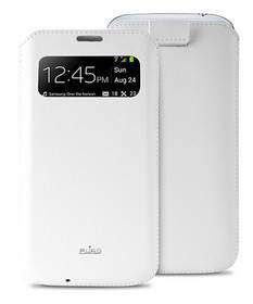 Pouzdro na mobil Puro VIEW Slim Essential pro Samsung Galaxy S4 (PCSLIMS4VIEWWHI) bílé