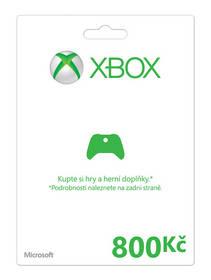 Předplacená karta Microsoft Xbox 360 Xbox LIVE FPP Czech Czech Republic 800 CZK (K4W-00122)