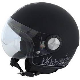 Přilba Carpoint pro motocykly Jet City Hunter černá - velikost L (rozbalené zboží 8213030904)
