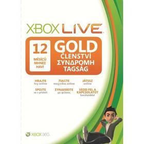 Příslušenství pro konzole Microsoft Xbox 360 Live 12 Month Gold Membership Card (52M-00254)