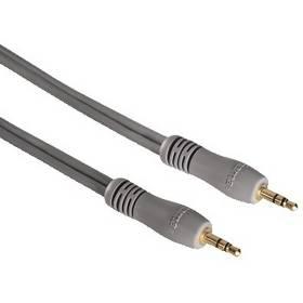 Propojovací kabel Hama prodlužovací stereo 3.5mm, 1,5m (78713) šedý