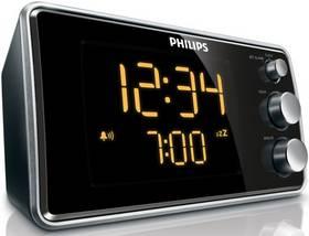 Radiobudík Philips Clock radio AJ 3551 černý/stříbrný