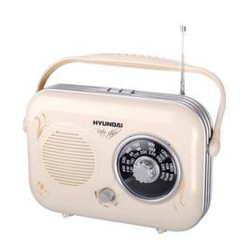 Radiopřijímač Hyundai Retro PR 100B krémové