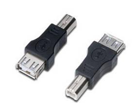 Redukce Digitus USB A - USB B (AK-300501-000-S) černá