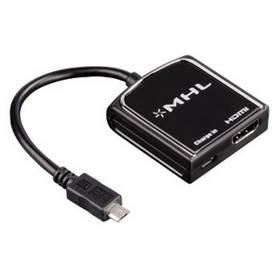 Redukce Hama z micro USB vidlice – HDMI zásuvku (54510) černá