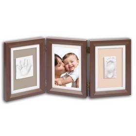 Sada pro otisk Baby Art Rámeček Double Print Frame Brown & Taupe/Beige hnědá