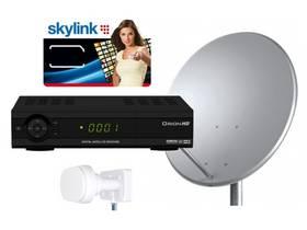 Satelitní komplet Orion PVR HD,80par.,2 druž.,SKYLink HD neom. černý (vrácené zboží 2100017438)