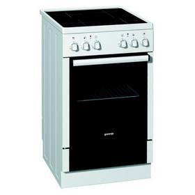 Sklokeramický sporák Gorenje EC 57120 AW bílý