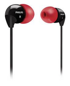 Sluchátka Philips SHE3500RD černá/červená