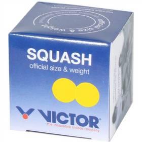 Squash míček Victor double yellow - velmi pomalý v krabičce žlutý