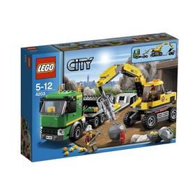 Stavebnice Lego City 4203 Mining Přeprava rypadla